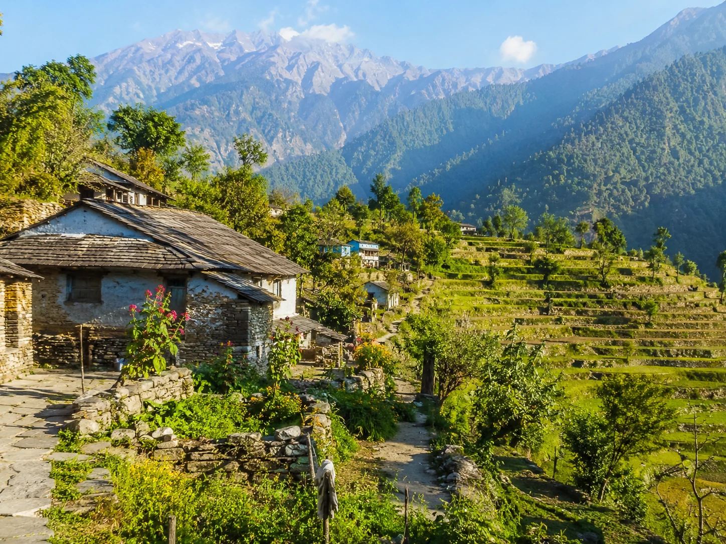 Morning views over Chakrata before departure