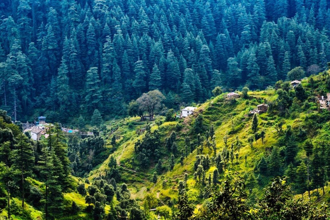 Ranikhet cantonment, golf course and Jhula Devi Temple